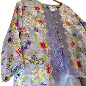 Victoria secret gold label spring floral pjs